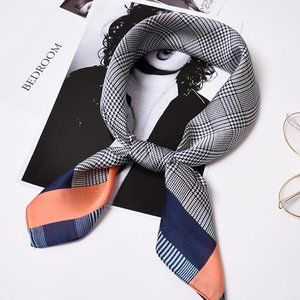 High Quality Designer Square Silk Scarf/ Neckerchi